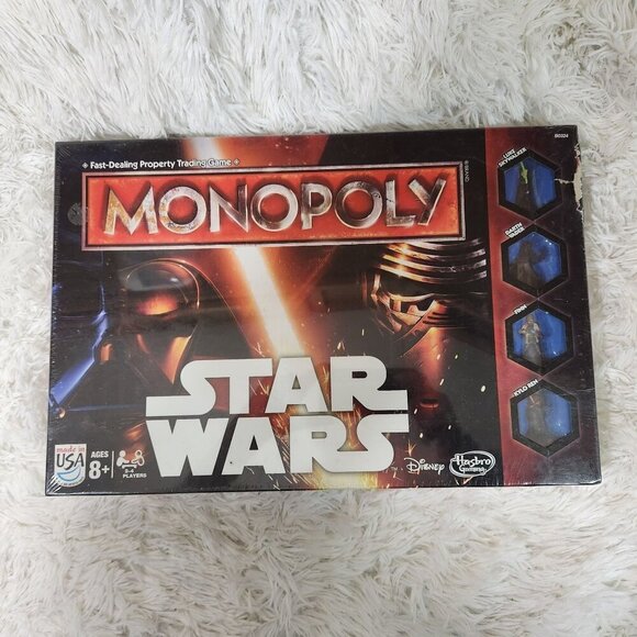 Monopoly Star Wars Edition Board Game By Hasbro Gaming Ages 8+ New - Picture 1 of 8